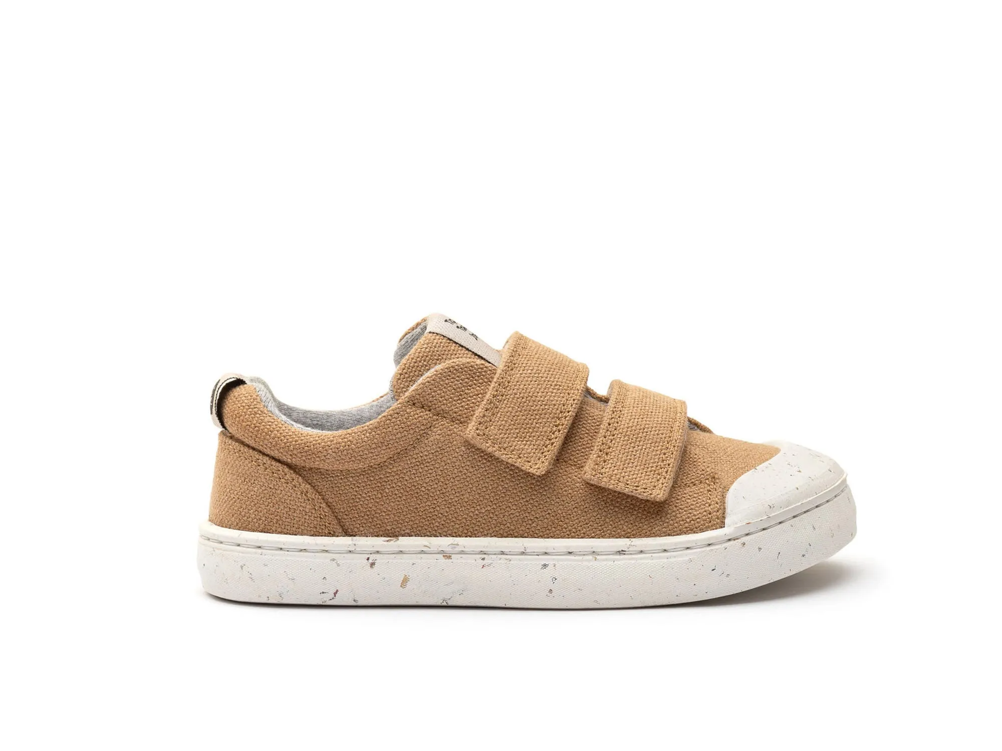 Canvas Upper Tip Toey Joey Boy's and Girl's Ramp Green Sneakers - Natural Organic Canvas