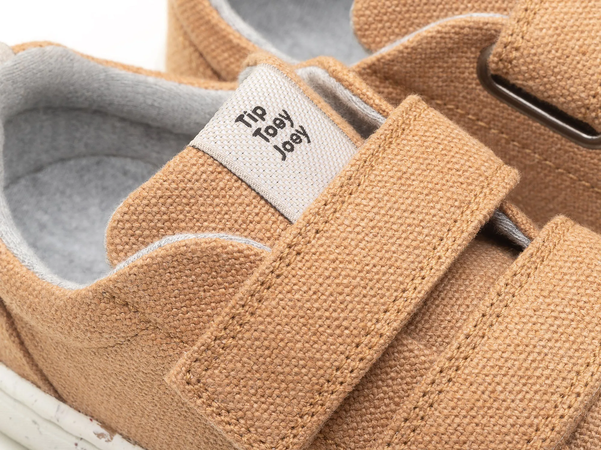 Canvas Upper Tip Toey Joey Boy's and Girl's Ramp Green Sneakers - Natural Organic Canvas