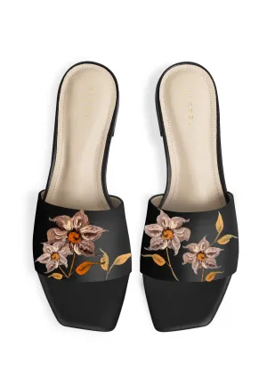 Caramel Florals Black Square Easy Step