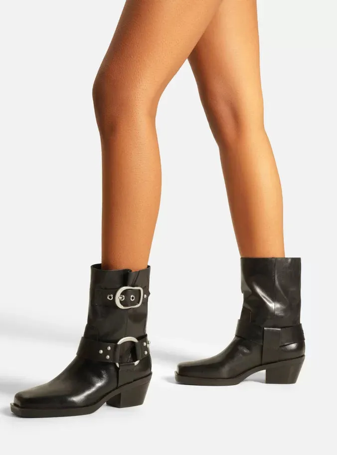 Casual Stilettos Kaia Leather  Block Boot