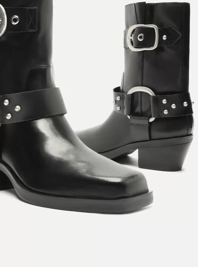 Casual Stilettos Kaia Leather  Block Boot