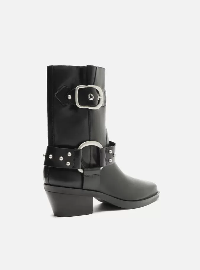 Casual Stilettos Kaia Leather  Block Boot