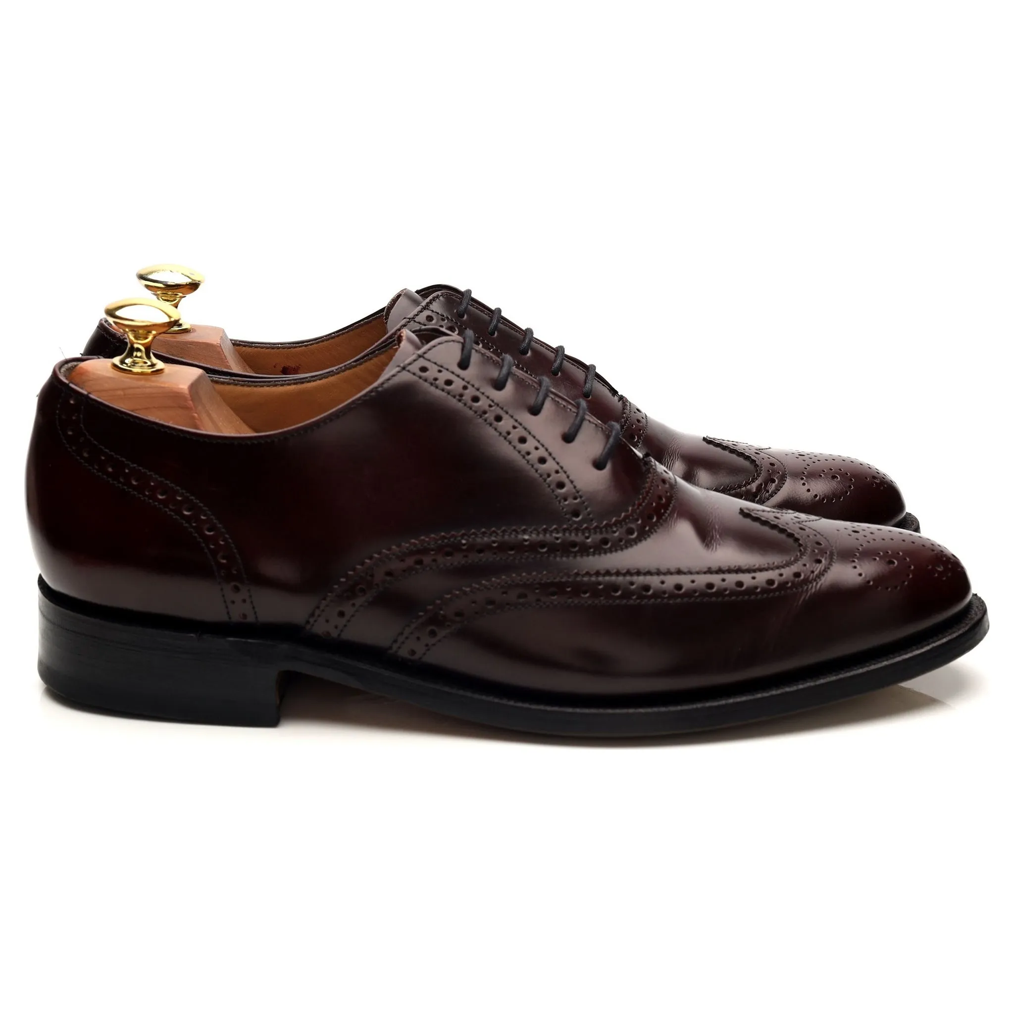 All Season Wear 'Chancery' Burgundy Leather Oxford Brogues UK 8.5 G