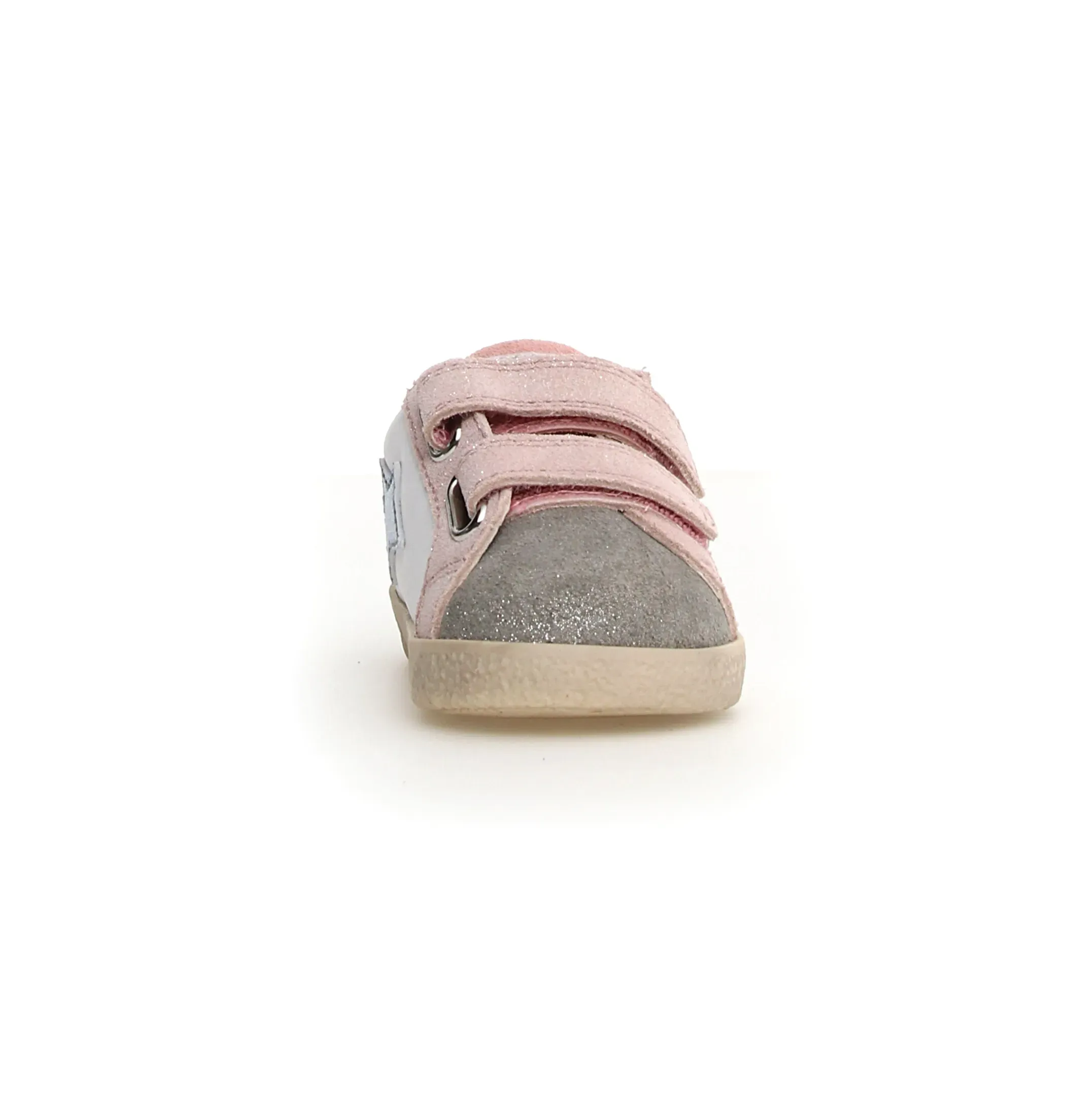 Charm Details Falcotto Girl's Alnoite 2 Vl Casual Shoes - Metallic Silver / White / Cipria