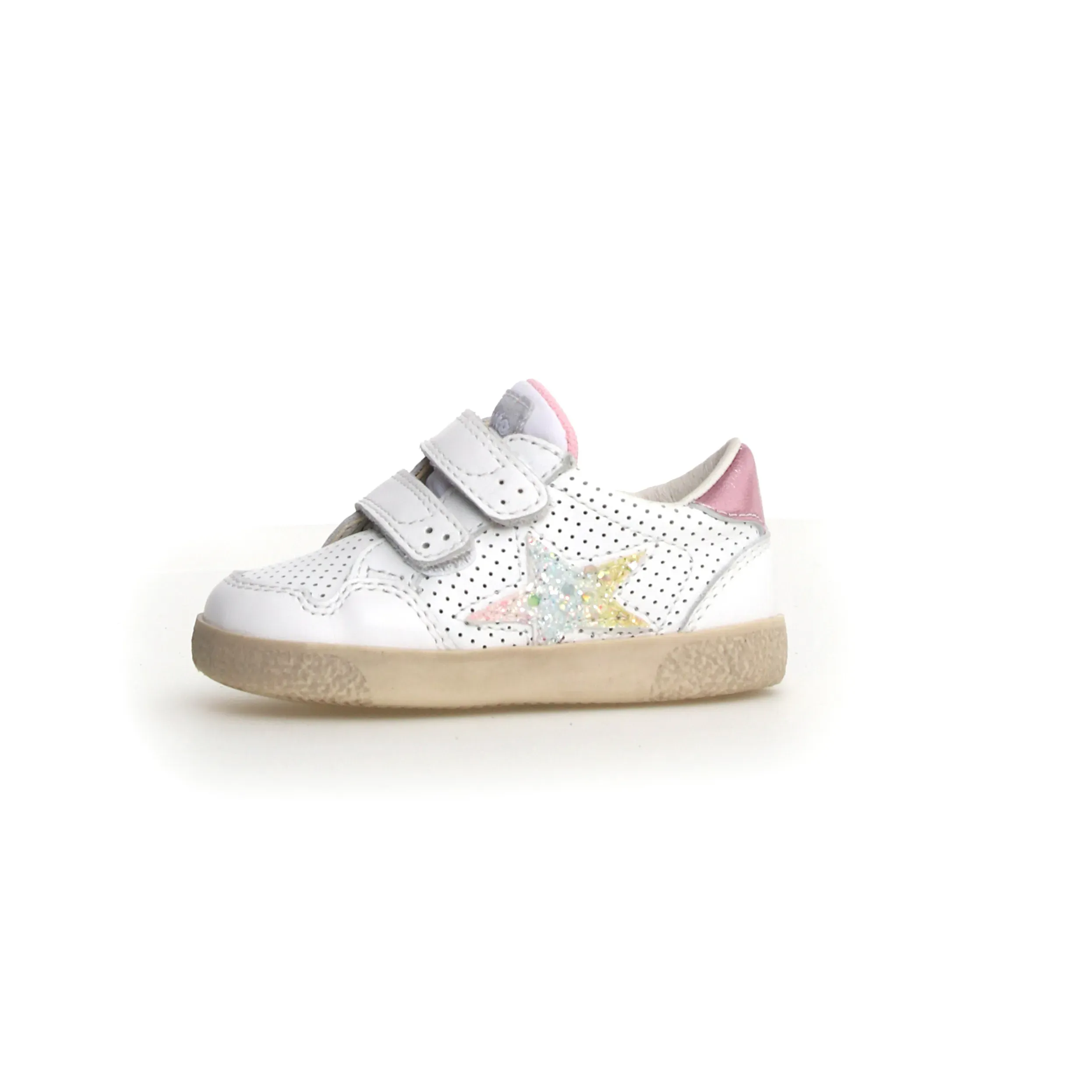 Charm Kids Falcotto Girl's Alnoite Low 2 Vl Casual Shoes - White / Pink