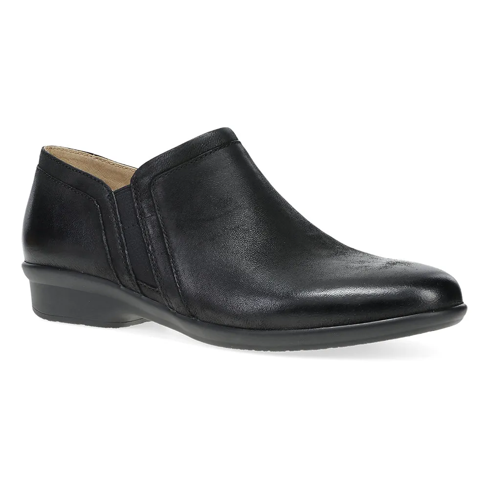 Dansko Cheryl Wide Black Burnished Nubuck