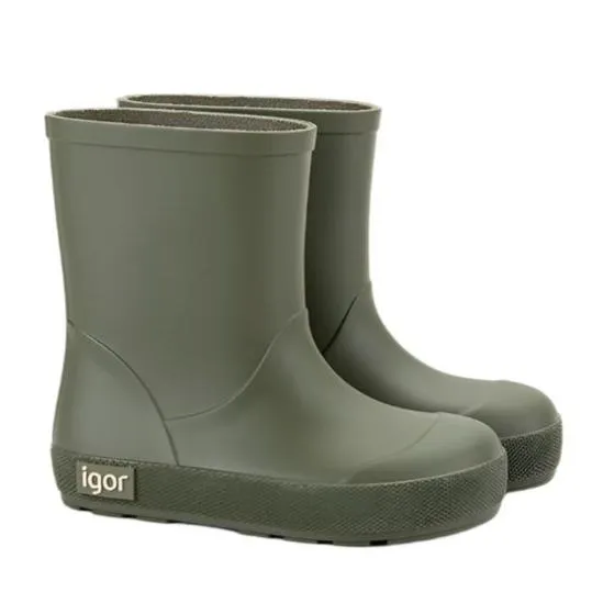 Chic Kids Igor Boy's and Girl's Yogi Rain Boots, Kaki