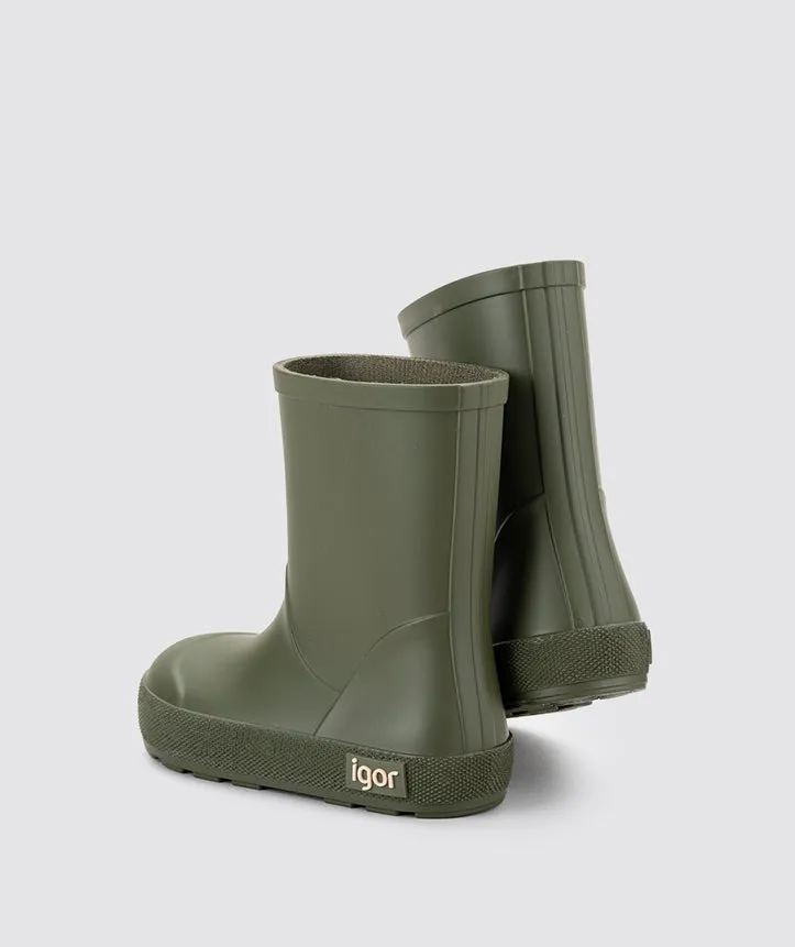 Chic Kids Igor Boy's and Girl's Yogi Rain Boots, Kaki