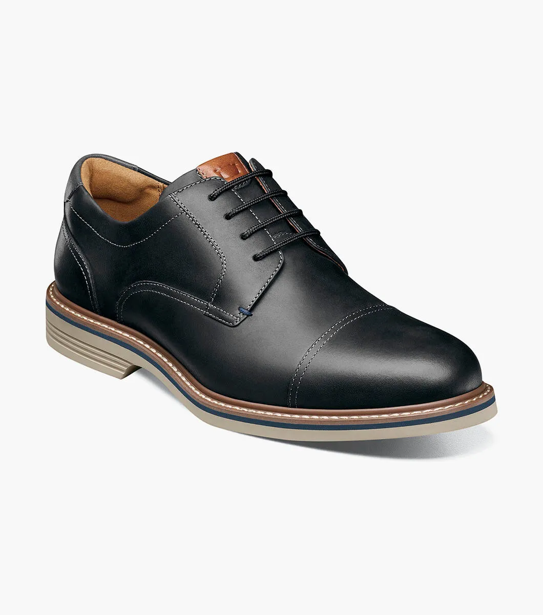 Chic Look Norwalk Cap Toe Oxford- Black CH| Florsheim