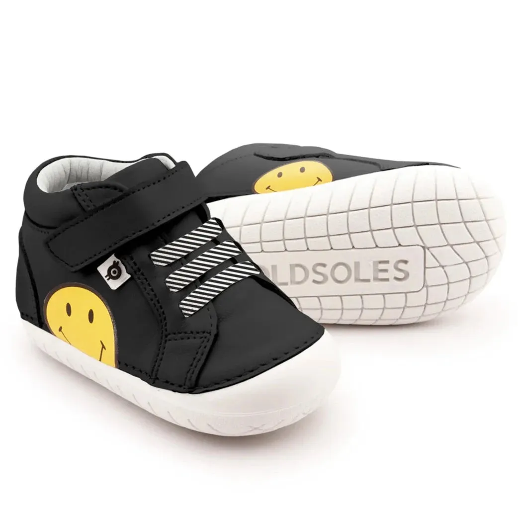 Childrens Collection Old Soles Boy's & Girl's 4093 Smiley Pave Casual Shoes - Black