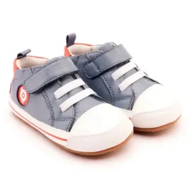 Childrens Collection Old Soles Boy's and Girl's 0076RT Team Bub Casual Shoes - Indigo / Bright Red