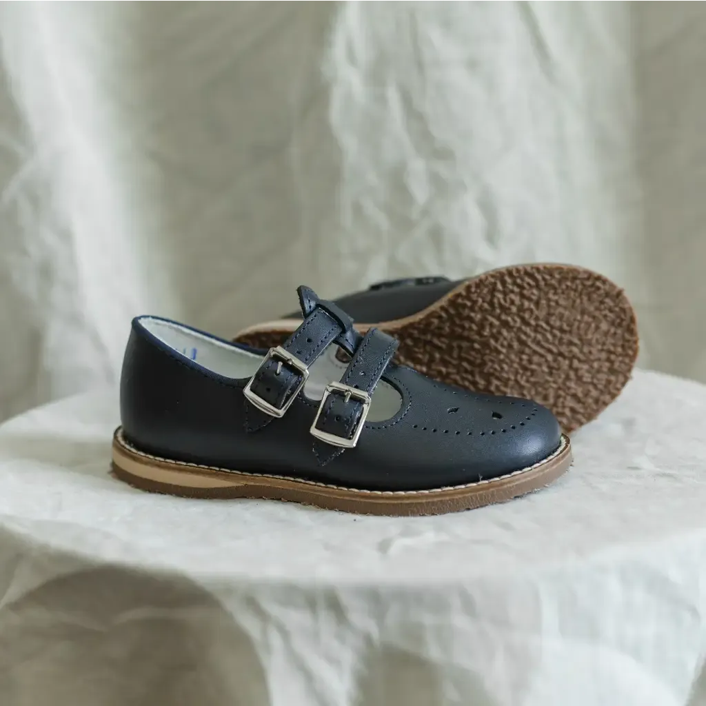 Claire T-Strap - Navy Easy Returns