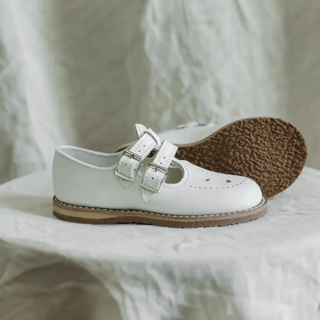 Claire T-Strap - White winter shoes