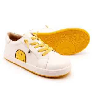 Durable kids' items Little ones' items Old Soles Boy's and Girl's Smiley Jumpa Casual Shoes - Snow / Yellow