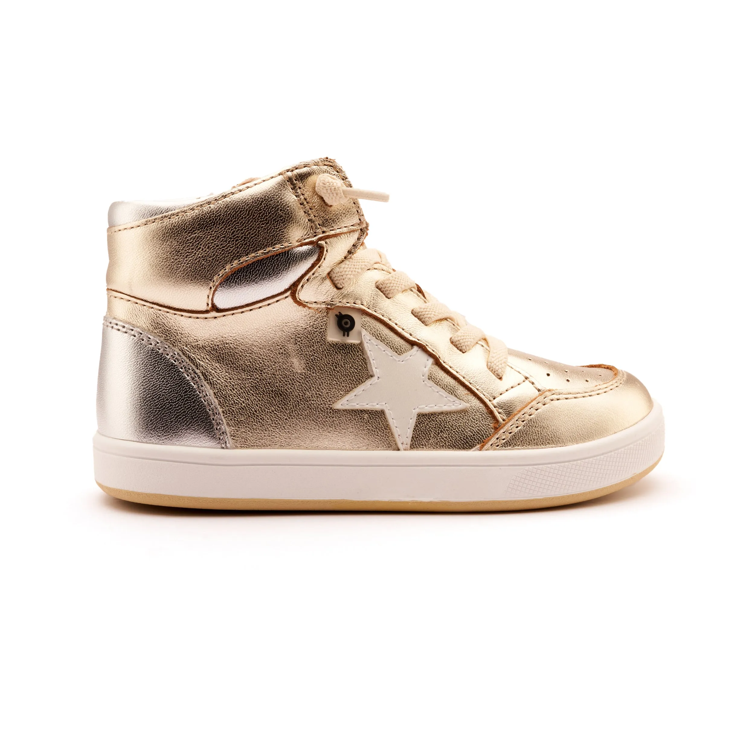 Classic Styles Old Soles Boy's and Girl's Starling Casual Shoes - Gold / Silver / Nacardo Blanco