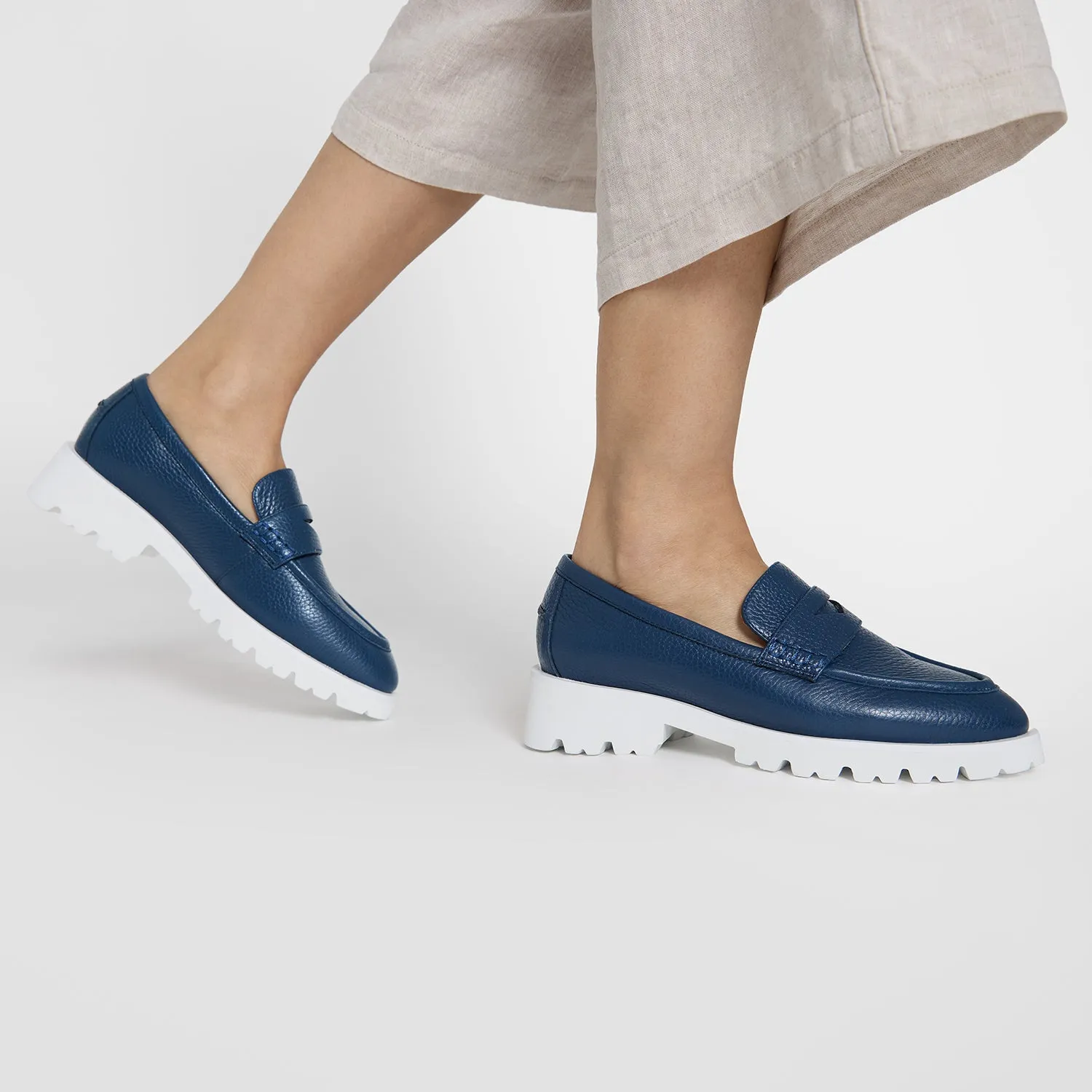 Clay Loafer | Navy Pebble Everyday Step Comfort