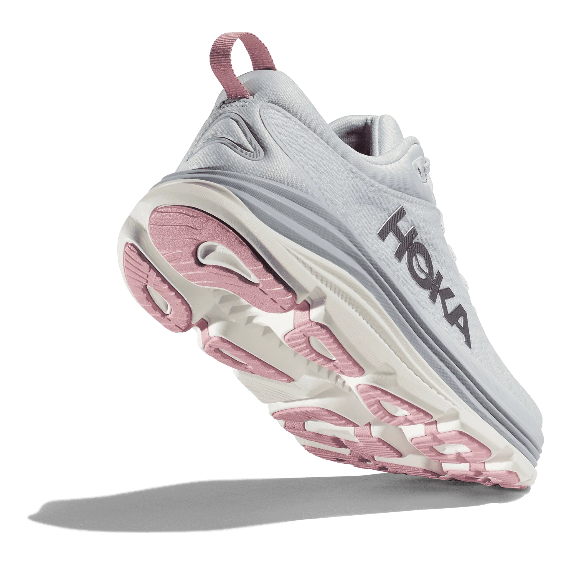 Clean Aesthetic HOKA ONE ONE GAVIOTA 5 - GREY & PINK - 1134235SCP