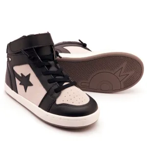 Old Soles Boy's and Girl's Galactica Casual Shoes - Black / Light Grey Suede Camouflage kids' gear