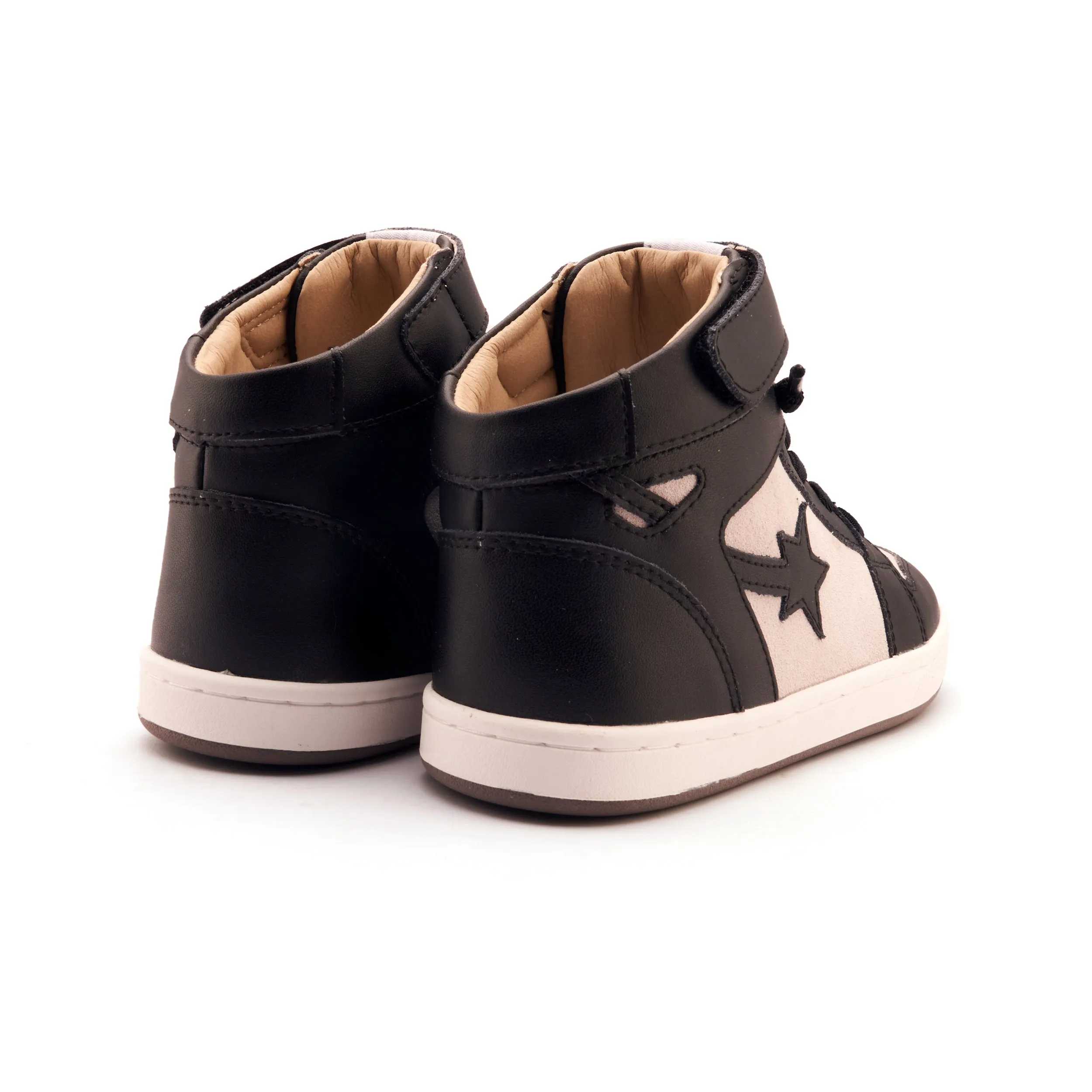Clogs Old Soles Boy's and Girl's Galactica Casual Shoes - Black / Light Grey Suede