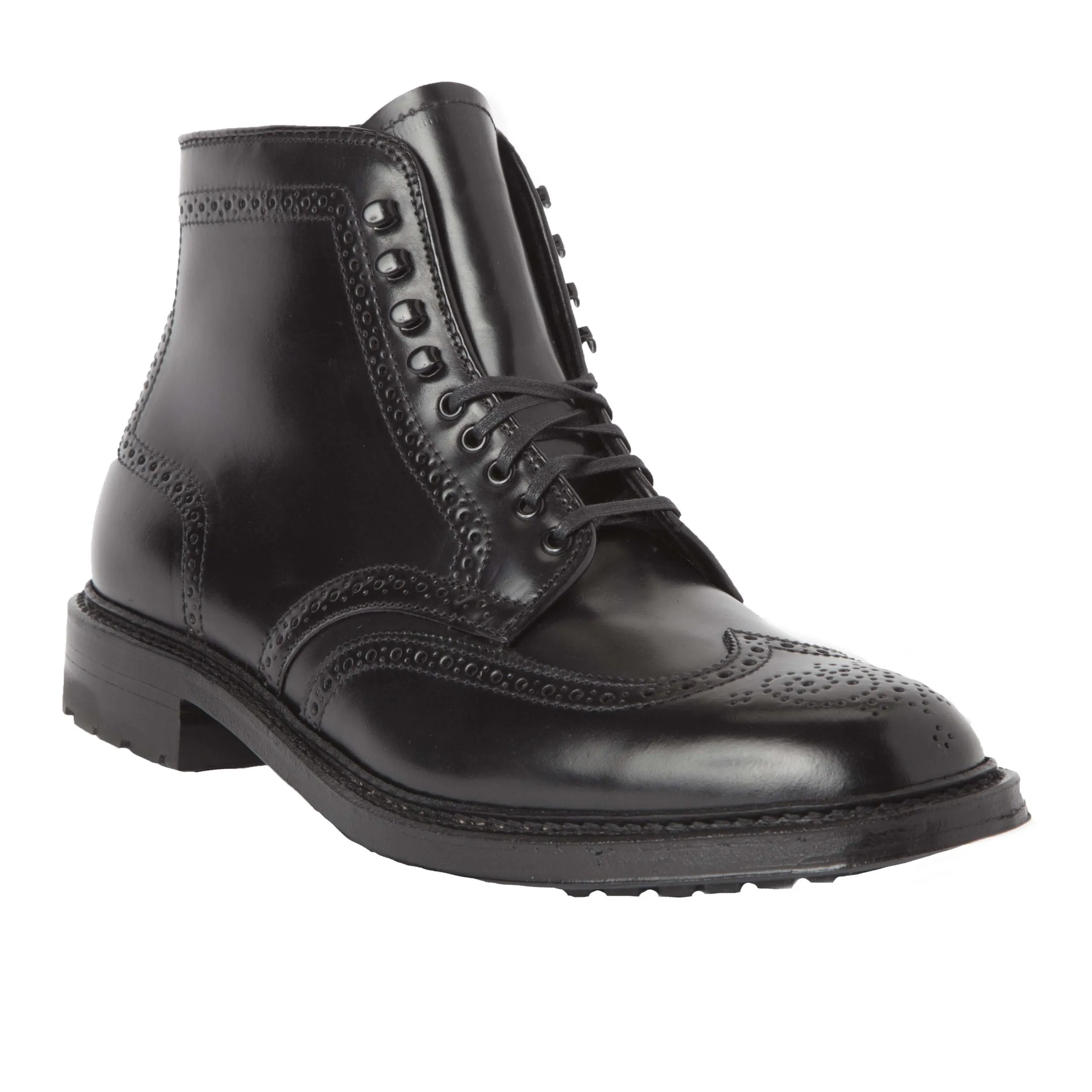 Cold Weather 4465HC - Wing Tip Boot in Black Shell Cordovan