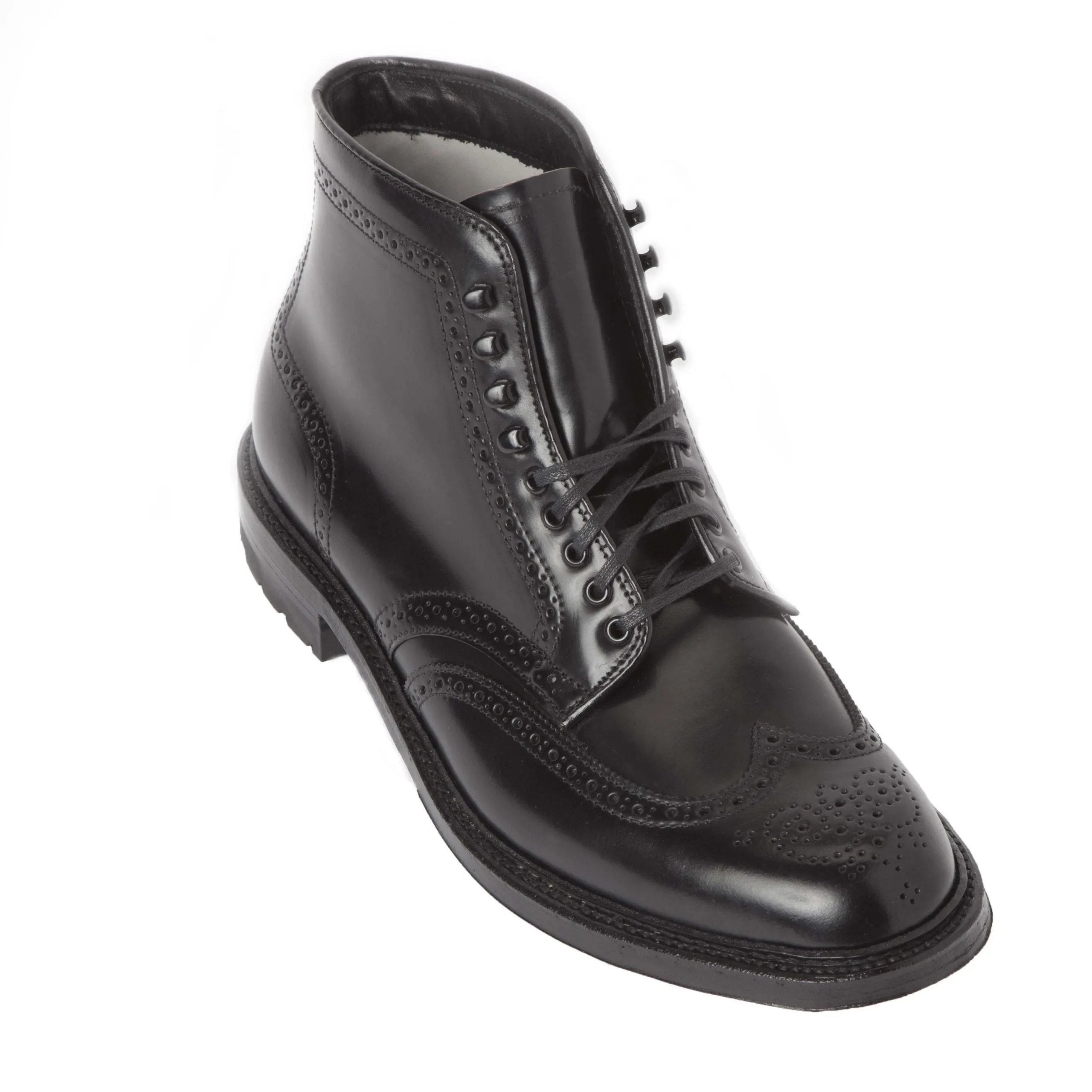 Cold Weather 4465HC - Wing Tip Boot in Black Shell Cordovan