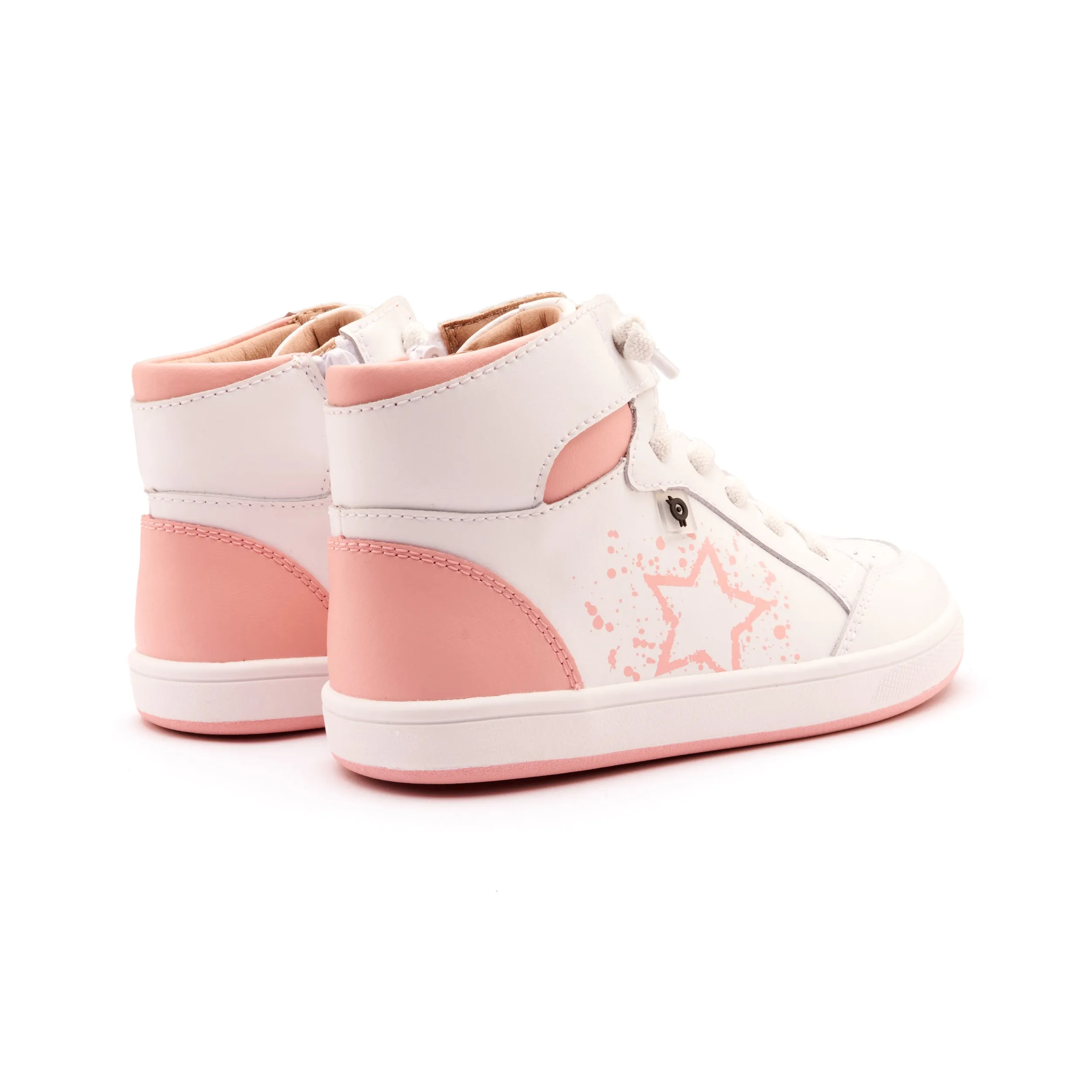 Colorful Choices Old Soles Girl's High Splash Casual Shoes - Snow / Cipria / White Cipria
