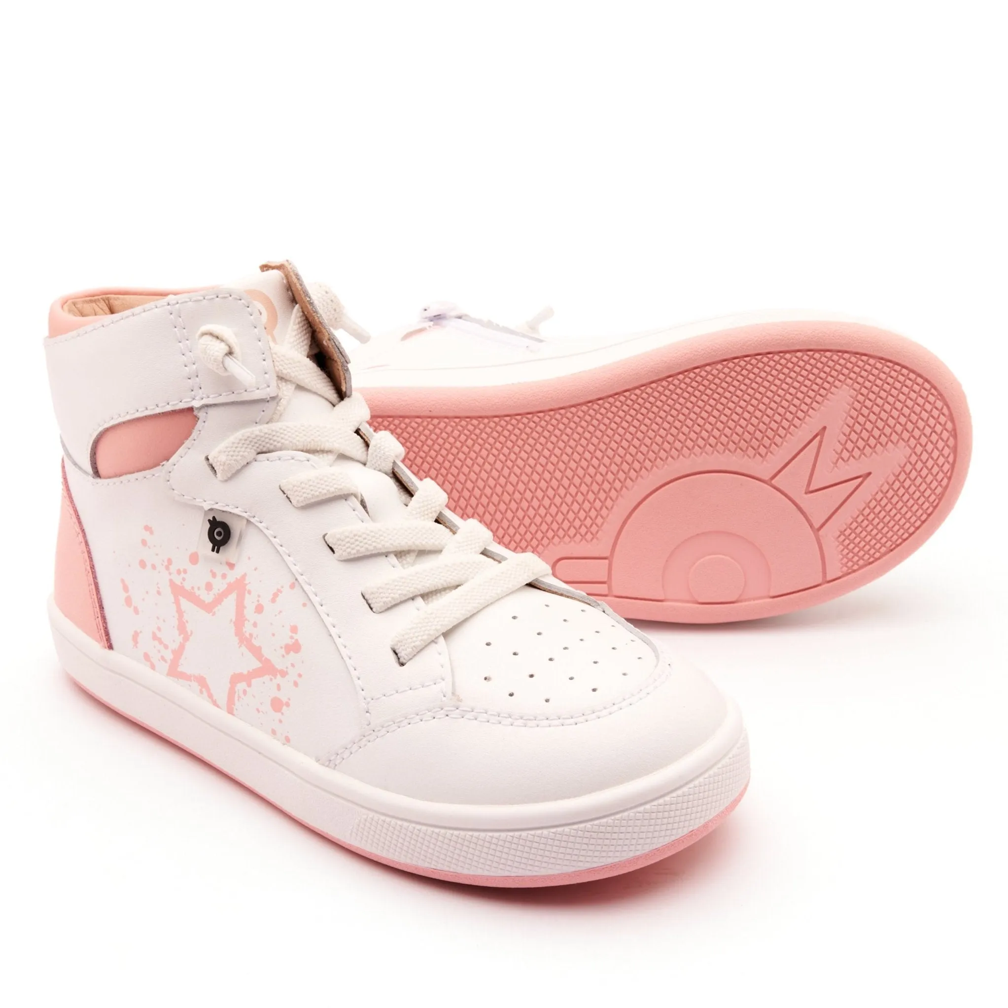 Colorful Choices Old Soles Girl's High Splash Casual Shoes - Snow / Cipria / White Cipria