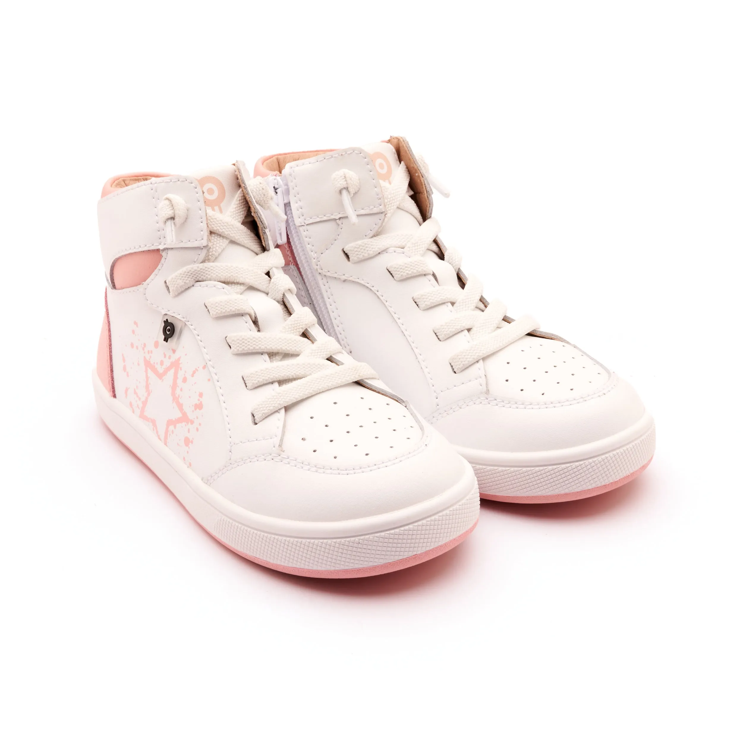 Colorful Choices Old Soles Girl's High Splash Casual Shoes - Snow / Cipria / White Cipria