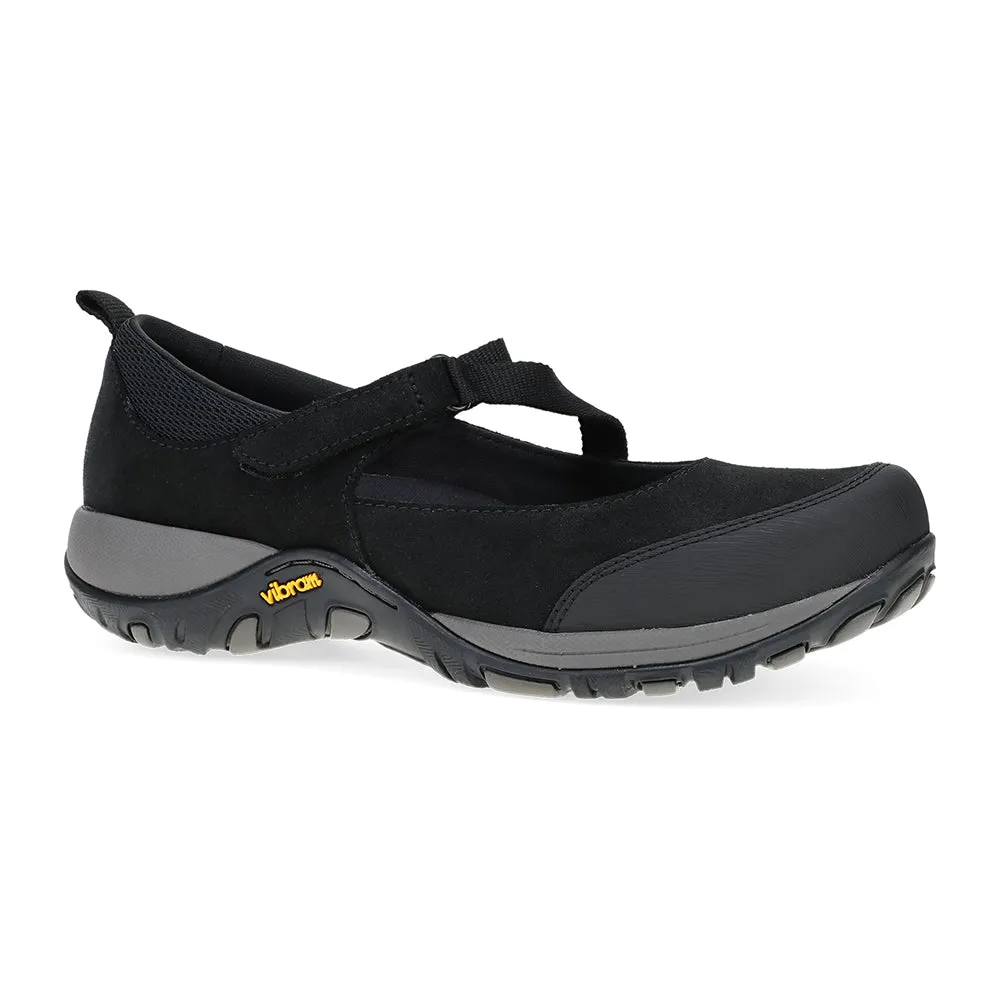 Dansko Primrose Womens Shoes Black Burnished Suede