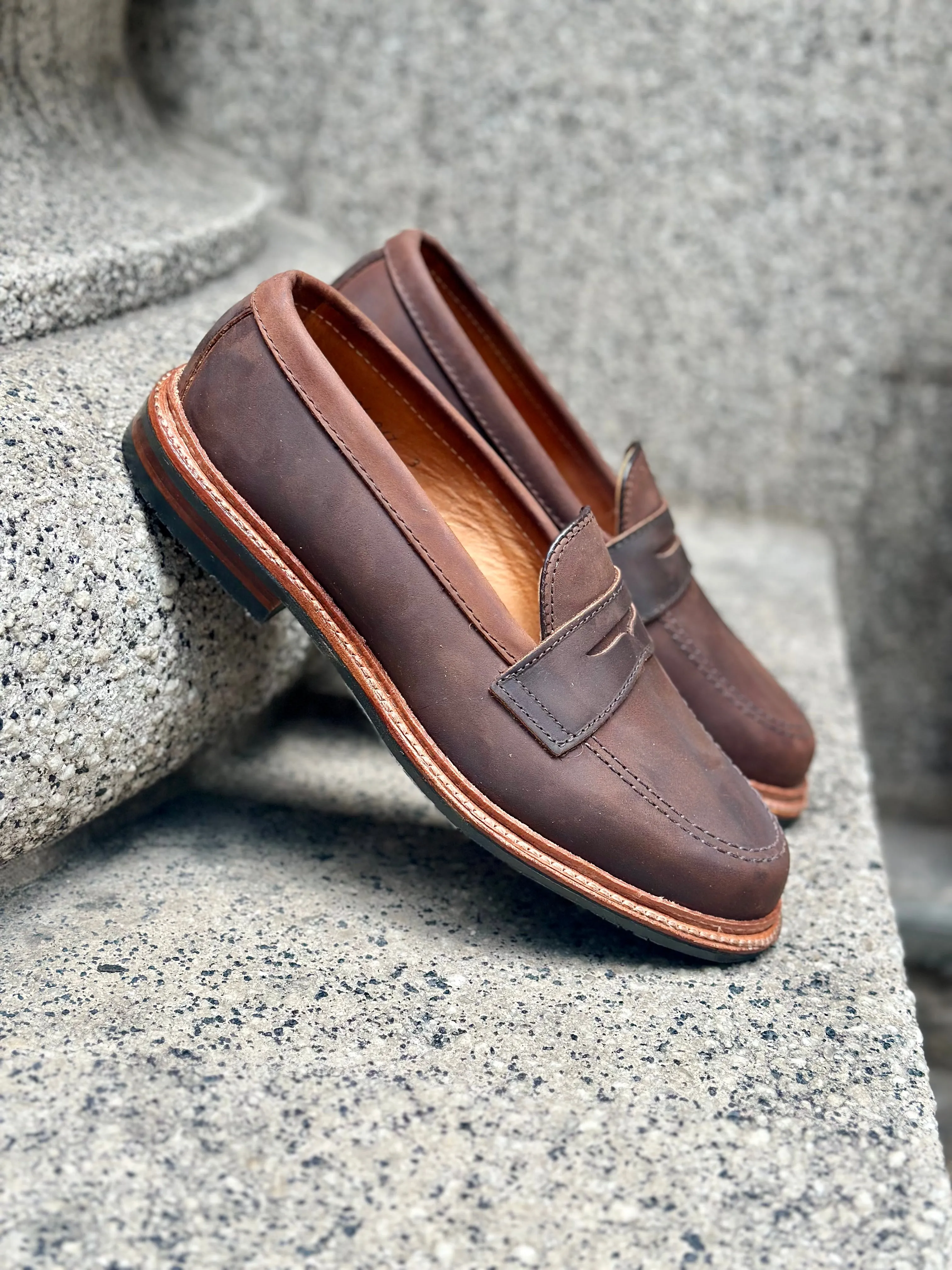 Comfort Essential D2216L - Smooth Tobacco Chamois Penny Loafer