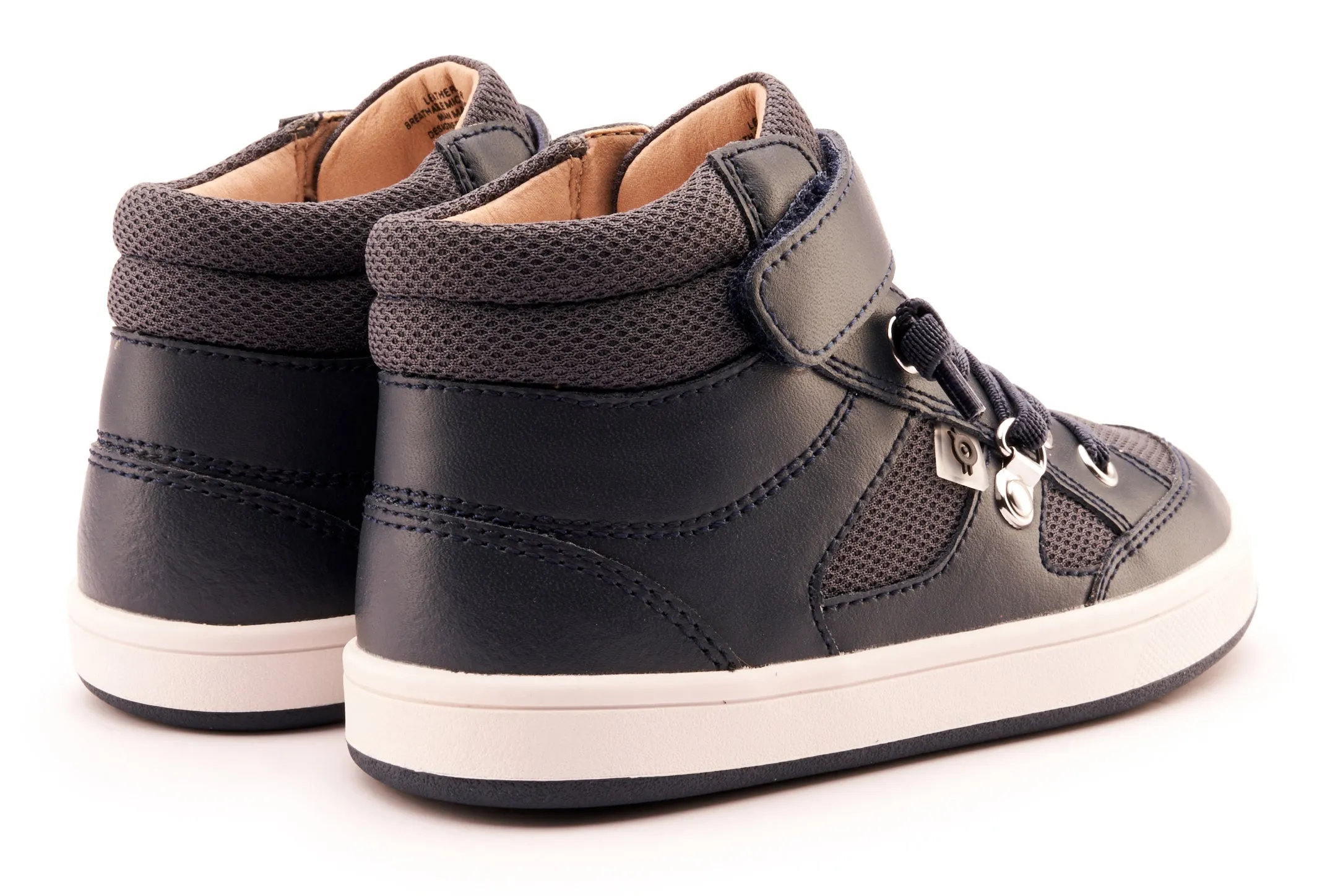 Comfort Footwear Old Soles Boy's and Girl's 1001 Work Kicks Casual Shoes - Navy / Navy Mesh / White Navy Sole