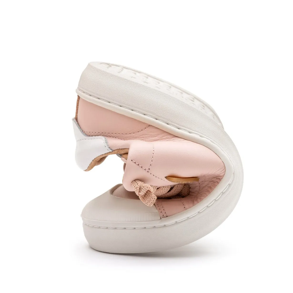 Comfort Footwear Tip Toey Joey Girl's Volt Sneakers - Blossom Pink / White