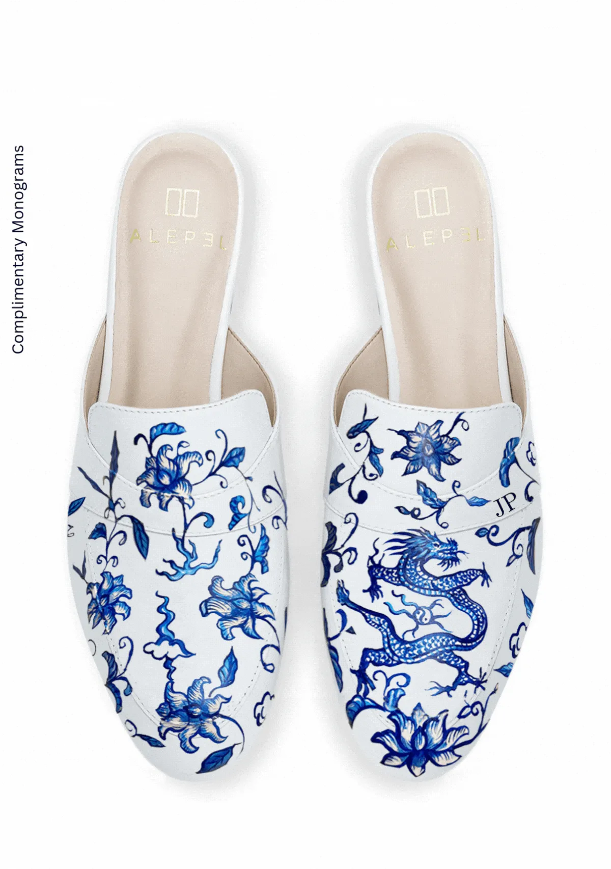 Comfort Grip Foam Blue Dragon White Mule