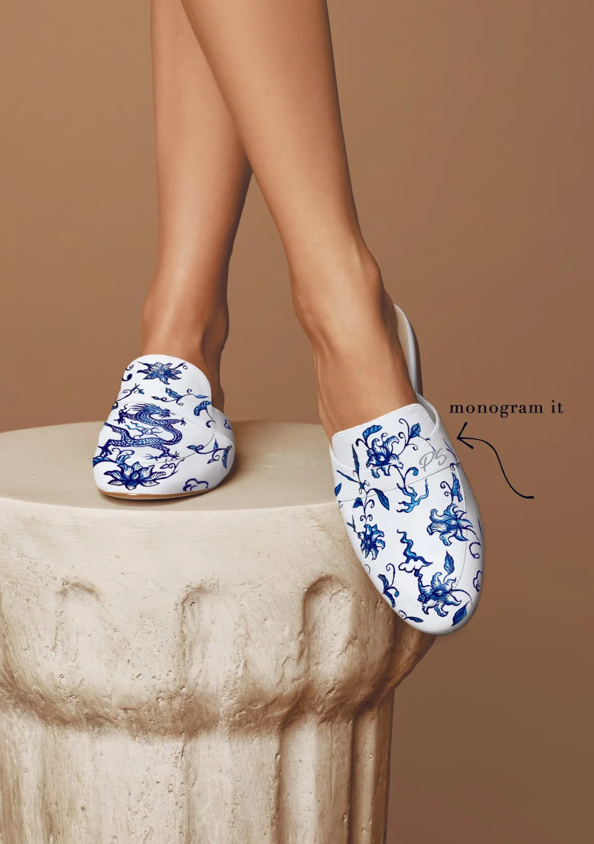Comfort Grip Foam Blue Dragon White Mule