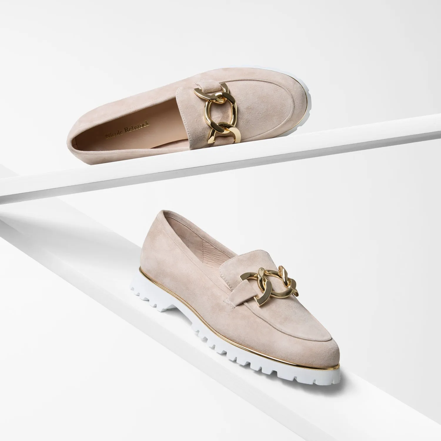 Comfort Journey Diago Loafer | Nude suede