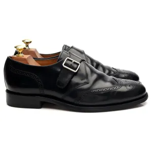 Prestige Shade Win Step Charles Tyrwhitt 'Compton' Black Leather Monk Strap UK 7 G