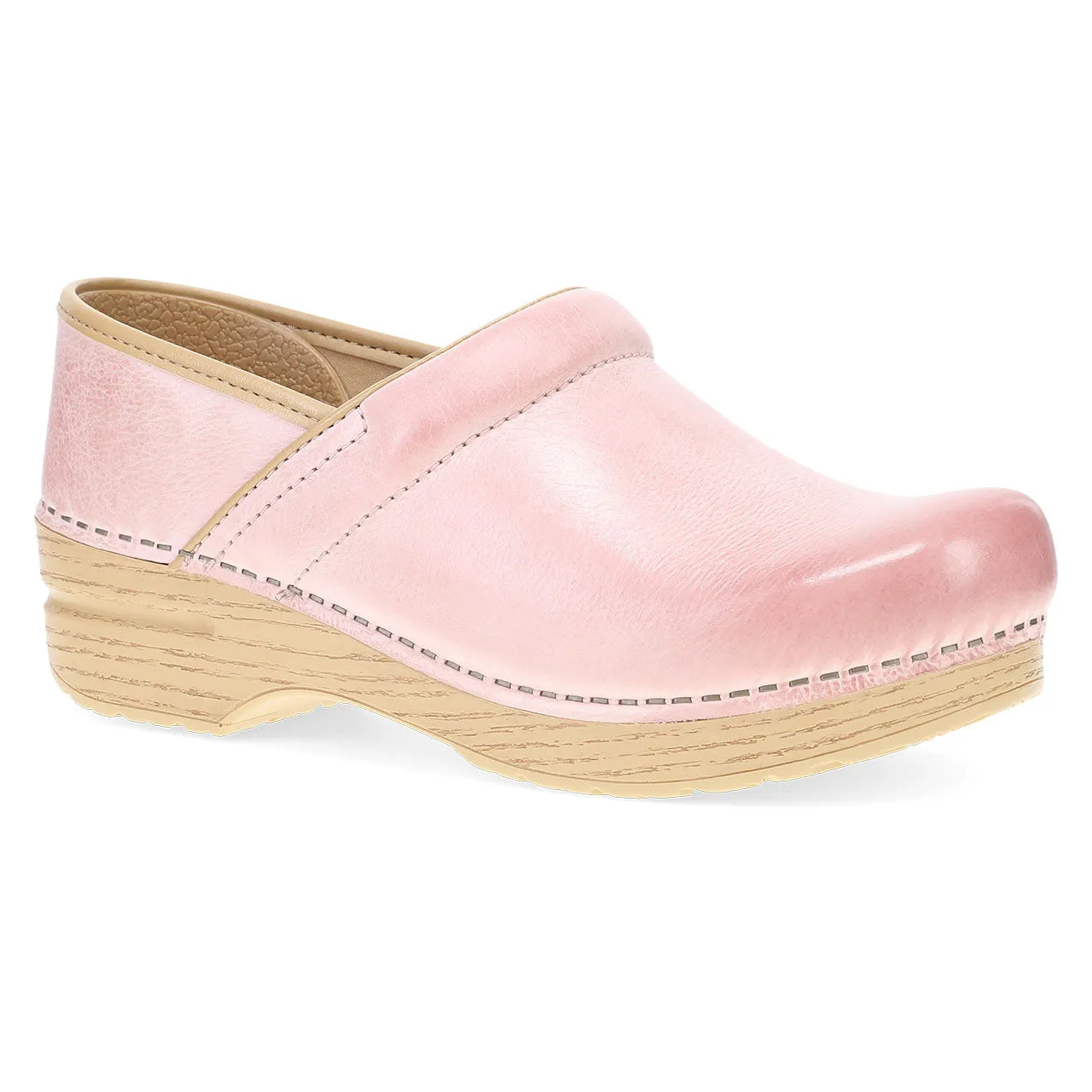 Dansko Professional Pink Milled Burnished Women's Womens Shoes PinkMilledBurnished