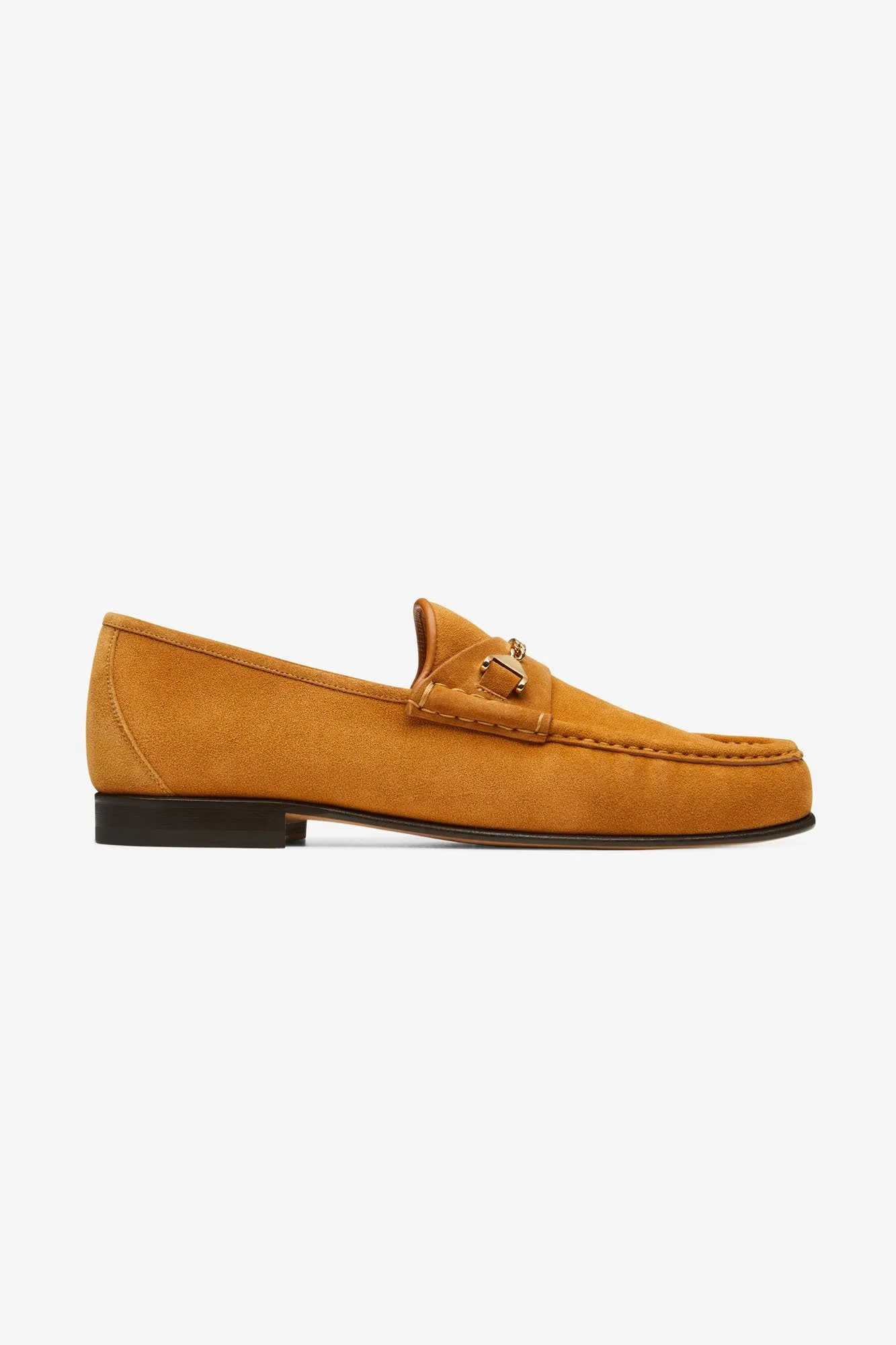 Comfortable Step Edge Mick Moccasin Light Brown Suede