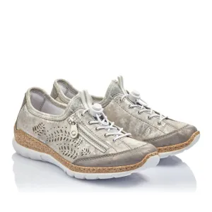 RIEKER NIKITA N42K640 - GREY MULTI Sports-Friendly Unique Sole