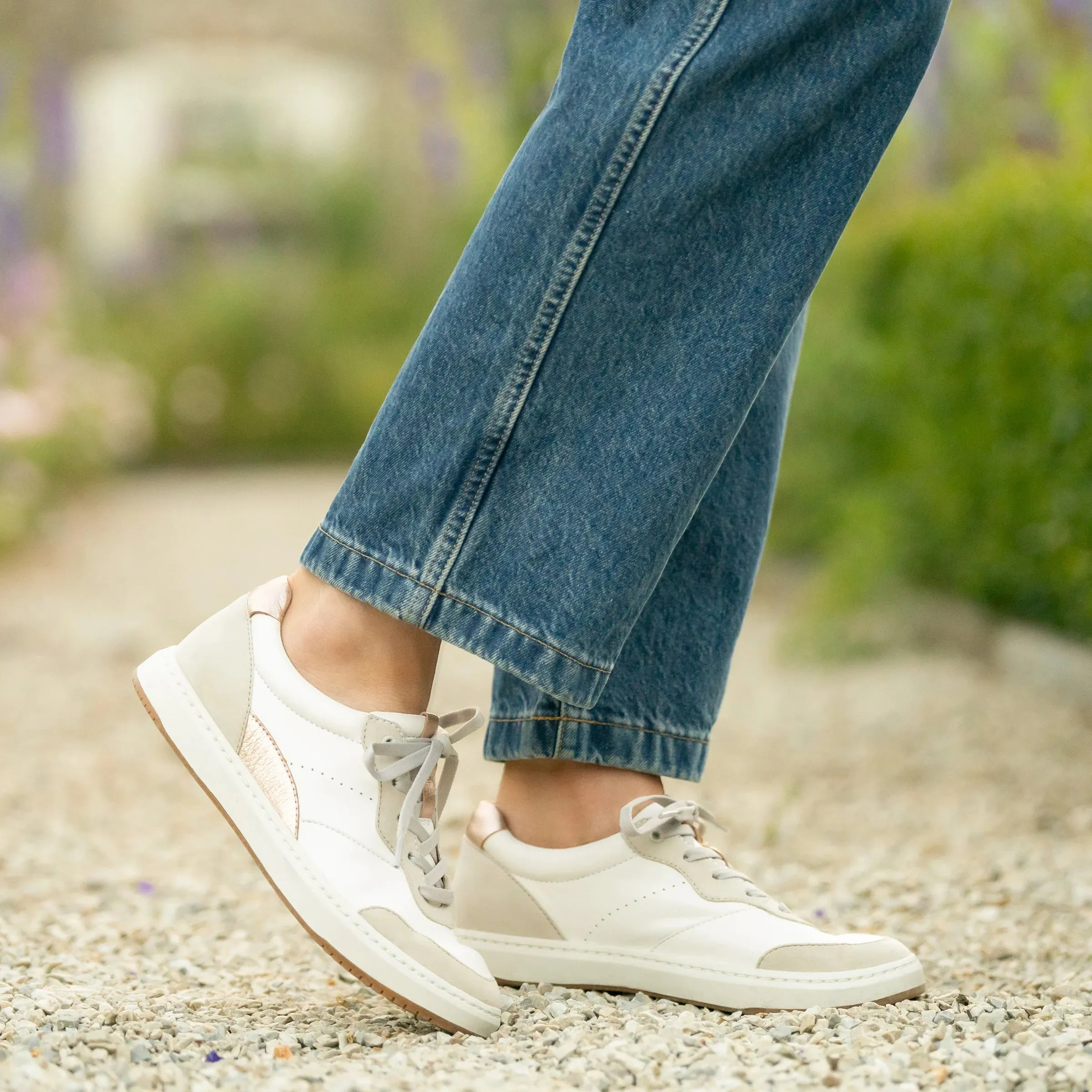 Comfy-cool DANSKO JOSEY - WHITE & ROSE GOLD