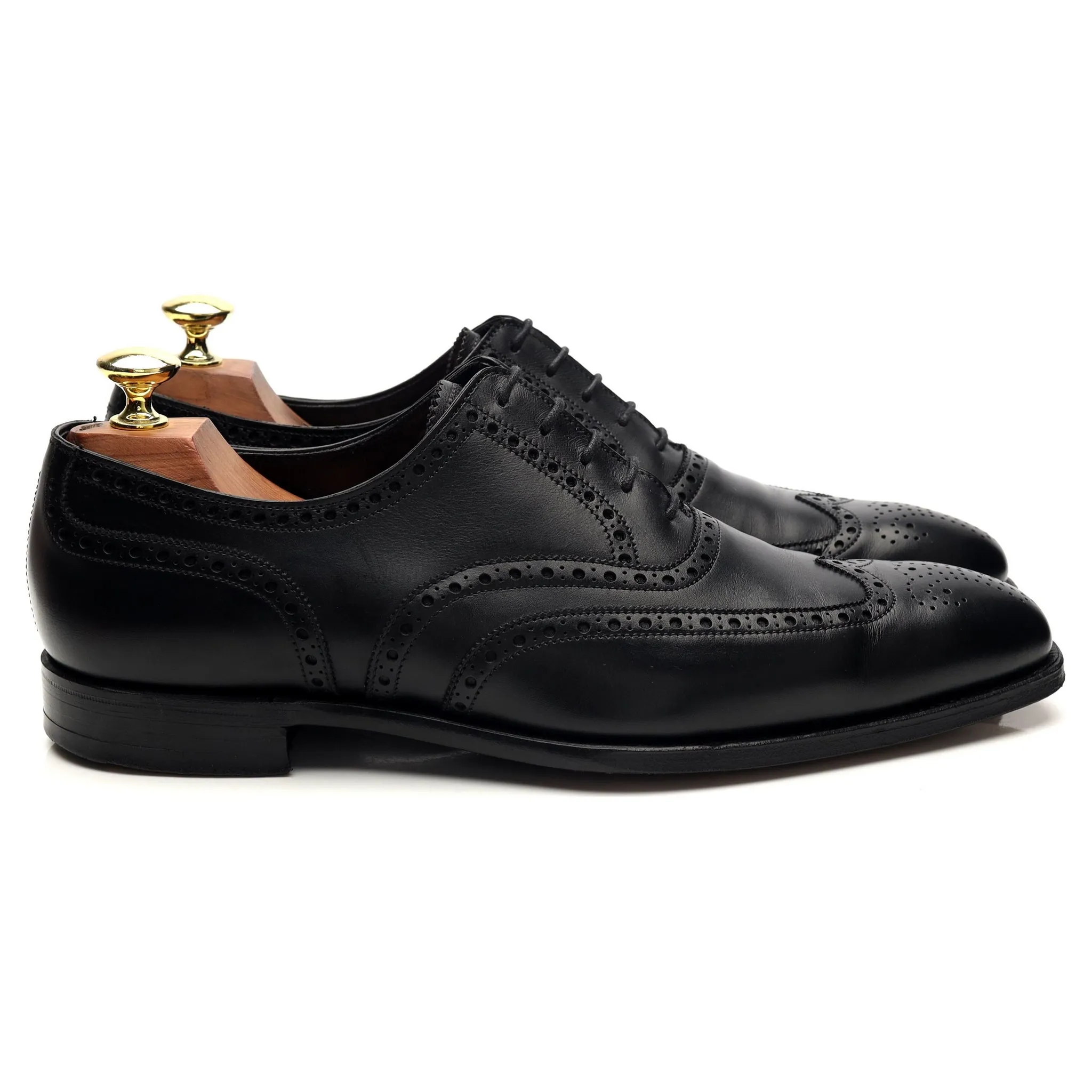 Weekend Style Quick Wear Style 'Fairford' Black Leather Oxford Brogues UK 7 E