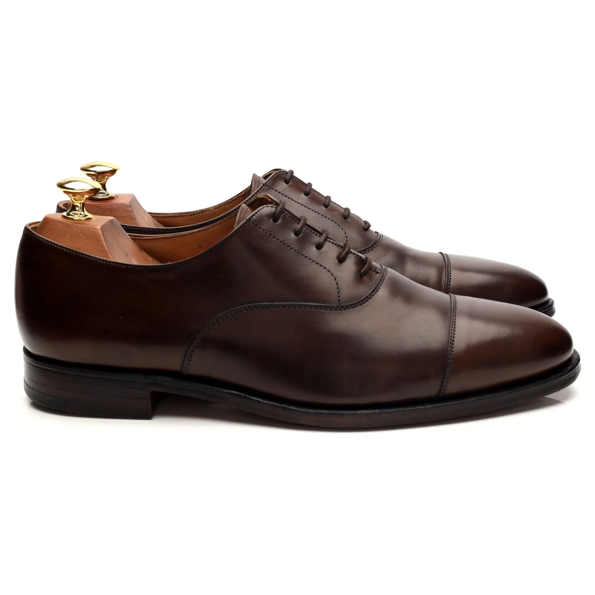Timeless Fit Stylish Leather Step 'Connaught' Brown Leather Oxford UK 9 E