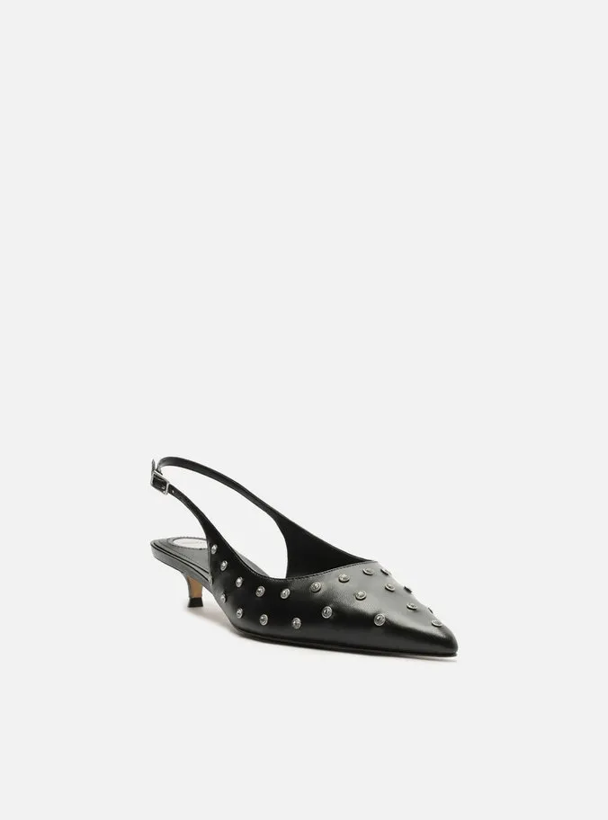 Contemporary Heels Roxanne  Leather Stiletto Pump