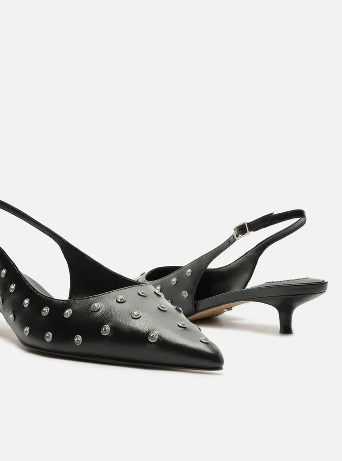 Contemporary Heels Roxanne  Leather Stiletto Pump