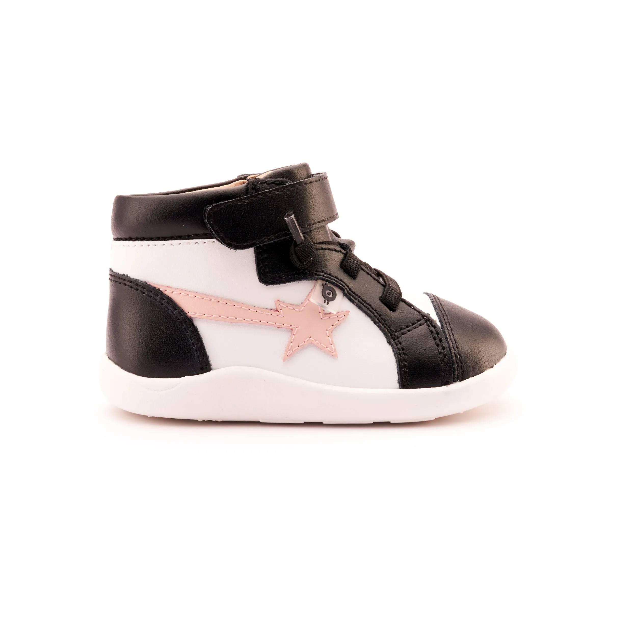 Cool Kids Old Soles Girl's 8046 Ground Team Casual Shoes - Snow / Powder Pink / Black