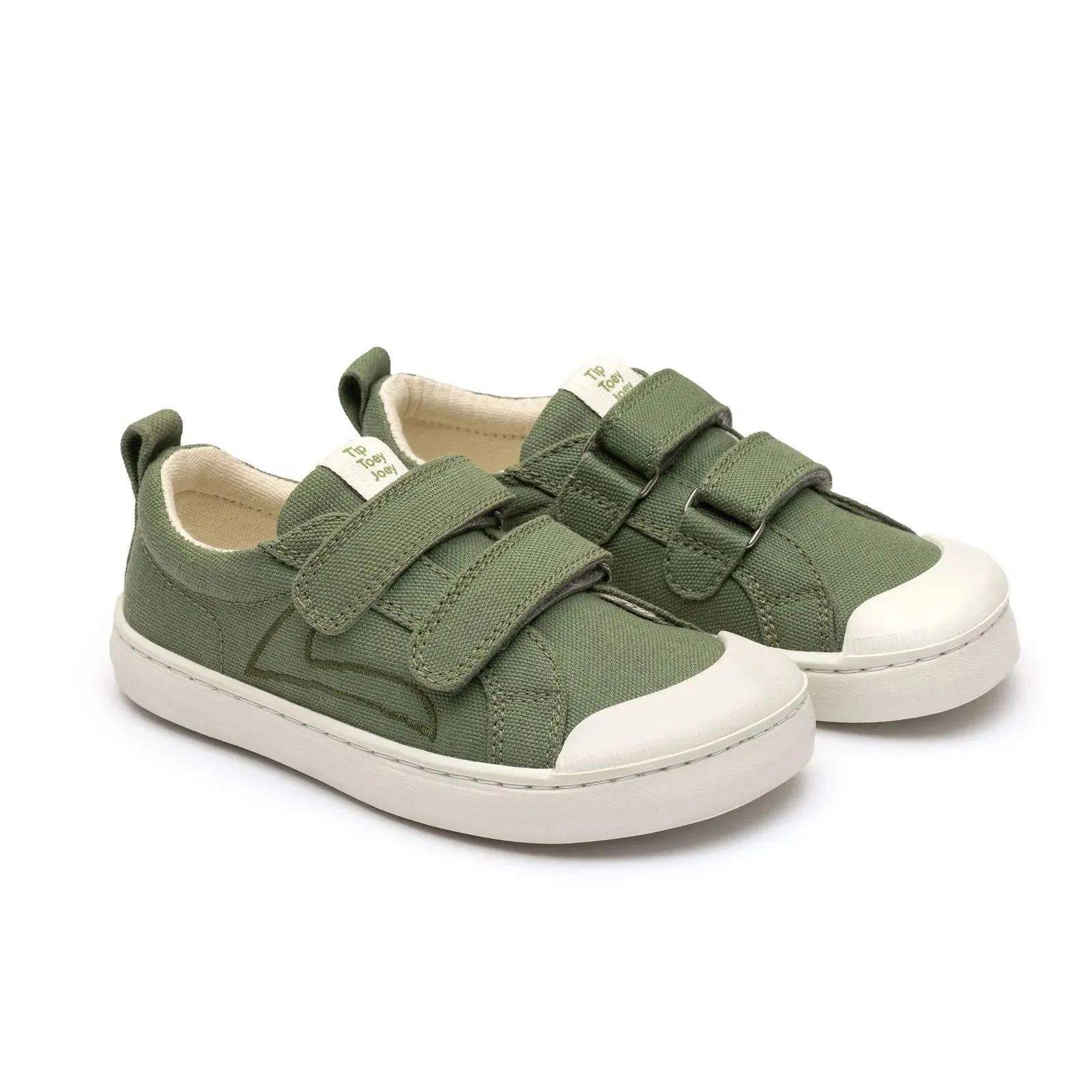 Stretchable kids' clothes Colorful kids' fashion Tip Toey Joey Boy's and Girl's Ramp Green Sneakers - Lona Verde Pistache