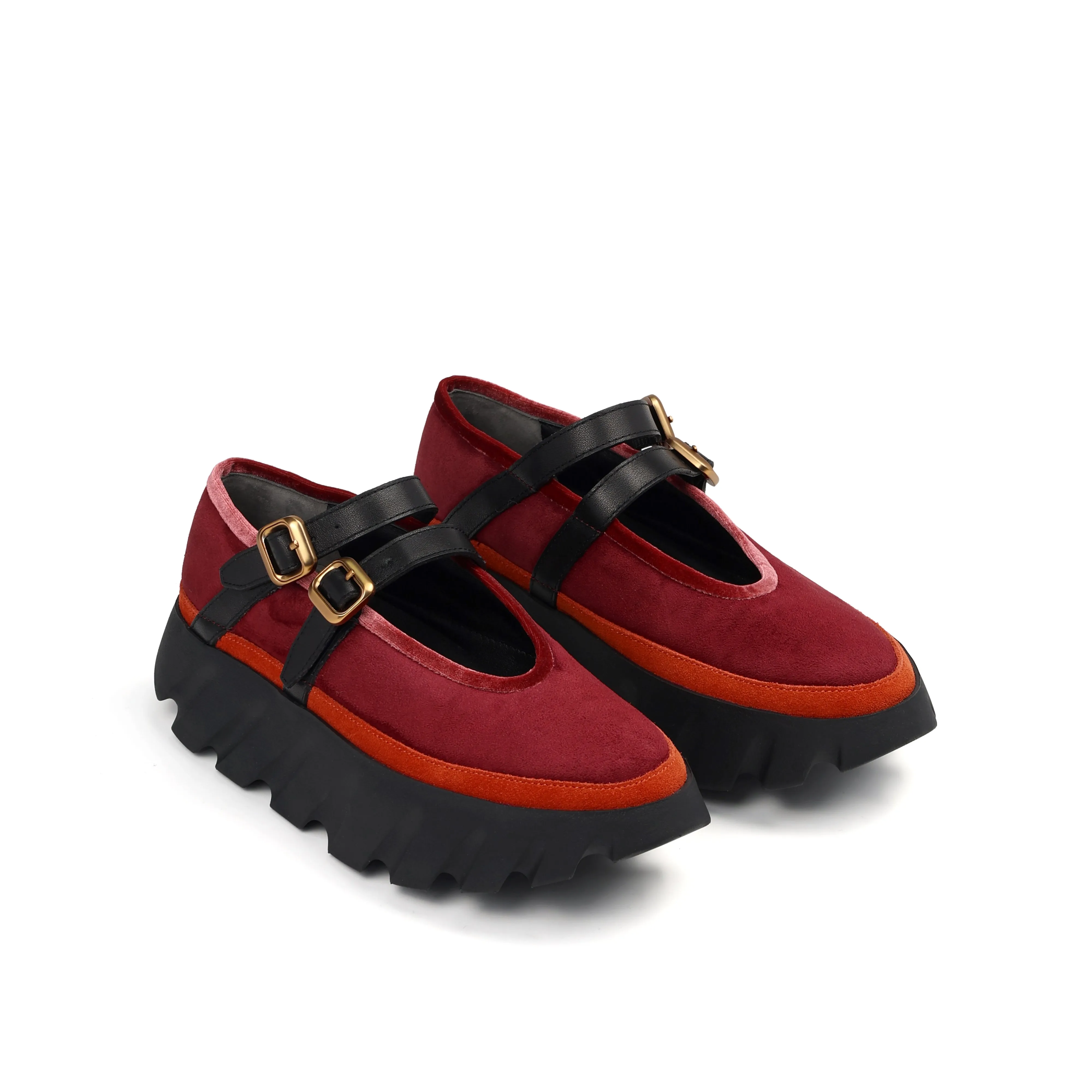 Cool Vibes 4CCCCEES TURA BALLET - BURGUNDY RED