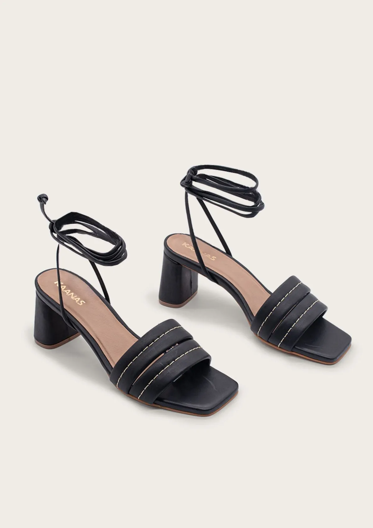 Pandora Black Modern Heels Classic Black Heels