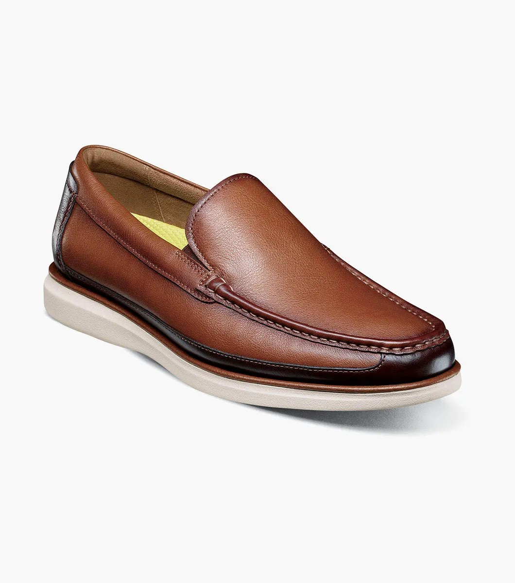 Crisp Fit Tropics Moc Toe Venetian Slip On-Cognac Multi| Florsheim