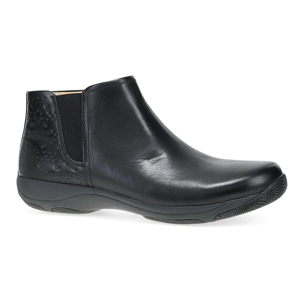 Dansko Sherry Black Waxy Burnished